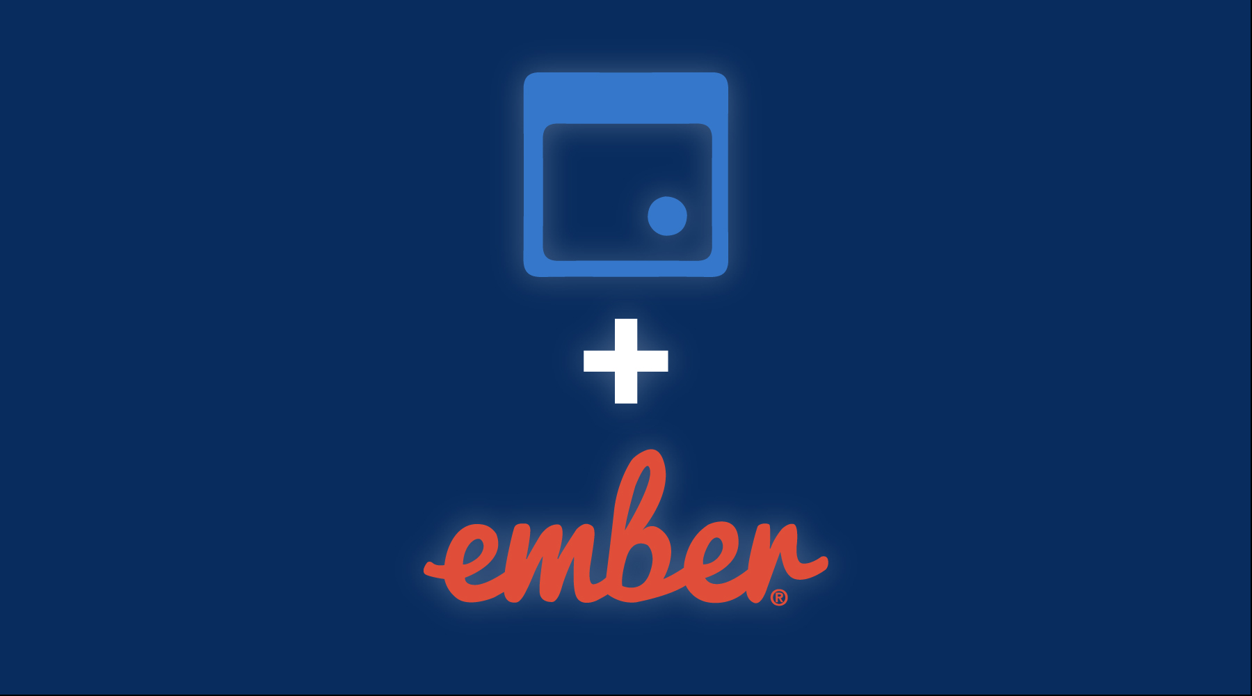 fullcalendar and ember logos with plus sign